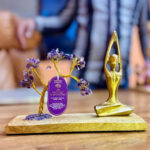 Árvore de Gemas em Jardim Yoga - Ametista